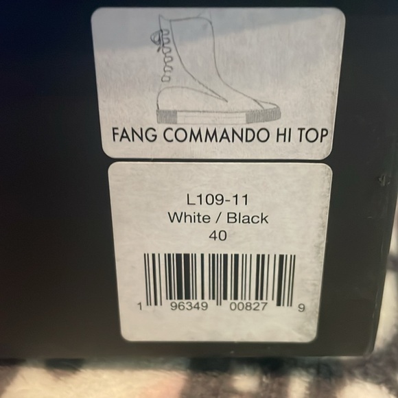 LITA by Ciara Fang commando high top white and black sneaker size 40 NIB 🐯 - Picture 8 of 8